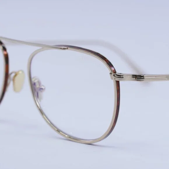 🕶️ New Tom Ford FT5691-B 028 Eyeglasses - Gold with Havana Frame 52mm